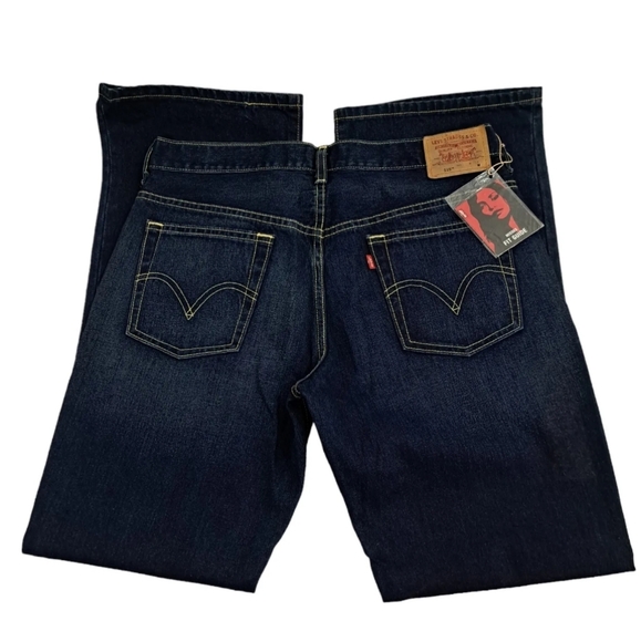 NWT Y2K 2002 Levi's Womens Sz 12 x 32" M Dark Pure Blue 515 Boot Cut Denim Jeans - Picture 3 of 13